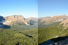 33 Sunburst Peak, The Marshall, Mount Watson, Mount Sam, Octopus Mountain, Indian Peak, Nestor Peak, Cerulean Lake, Lake Elizabeth Early Morning From the Nublet